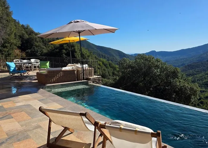 Authentic Corsican House, Pool & Panorama Bergerie Pied'u Celu Villa *